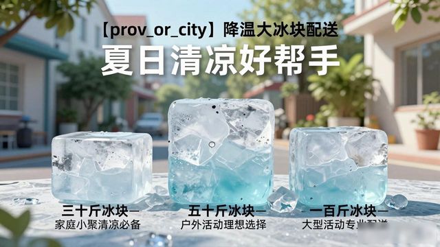 唐山降温大冰块配送 夏日清凉好帮手